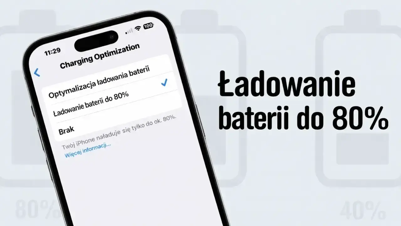 Jak ładować telefon, by bateria dłużej służyła? Ustaw optymalizację ładowania do 80%.