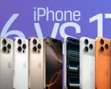 Rząd iPhone'ów w różnych kolorach, od szarego po pomarańczowy i granatowy. Czy to już najnowszy iPhone 17, czy jeszcze 16?