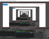 OBS Studio do nagrywania ekranu Windows. Widok programu z ustawieniami przechwytywania ekranu i mikserem dźwięku.