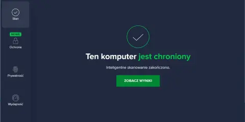 Darmowy antywirus chroni Twój komputer. Inteligentne skanowanie zakończone. Zobacz wyniki.