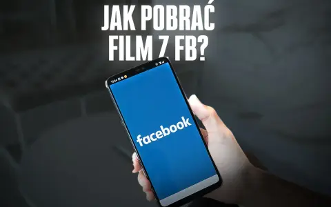 Chcesz wiedzieć, jak pobrać film z FB na telefonie? Na ekranie smartfona widać logo Facebooka.