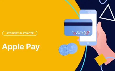 Czy Apple Pay jest bezpieczne? Grafika przedstawia telefon z kartą płatniczą i monetami, symbolizując łatwe i bezpieczne płatności.