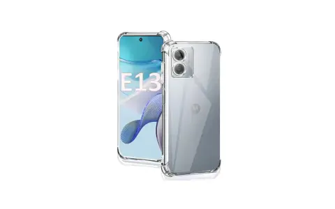 Przezroczyste etui ochronne na telefon Moto E13.