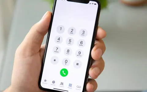 Dłoń trzyma smartfon z klawiaturą numeryczną. Chcesz wiedzieć, jak sprawdzić numer? Wpisz go na klawiaturze telefonu.